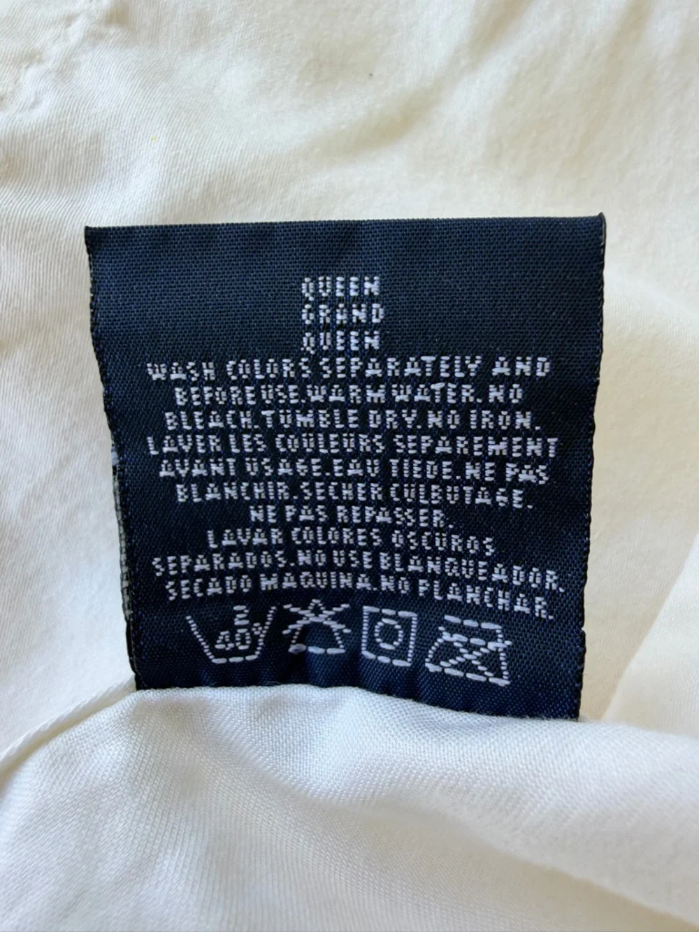 RARE Ralph Lauren Desert Palm Embroidered Queen Flat Sheet Cotton Sateen NICE!